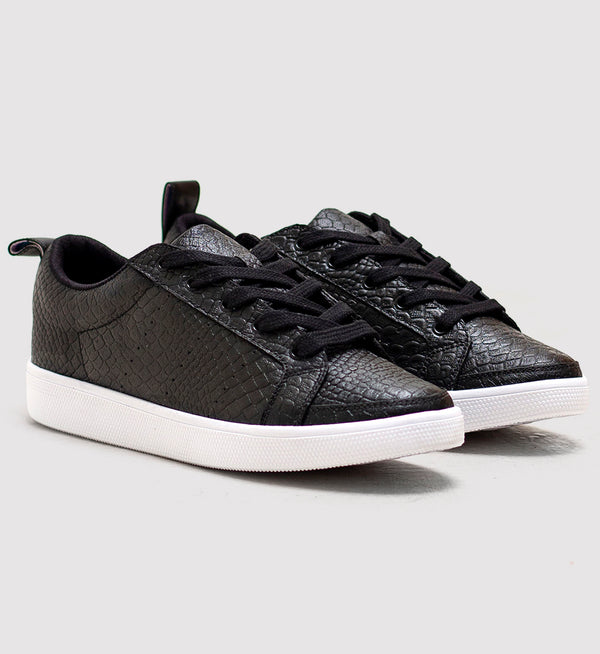 Tenis Cuero Negro- TALLA 40
